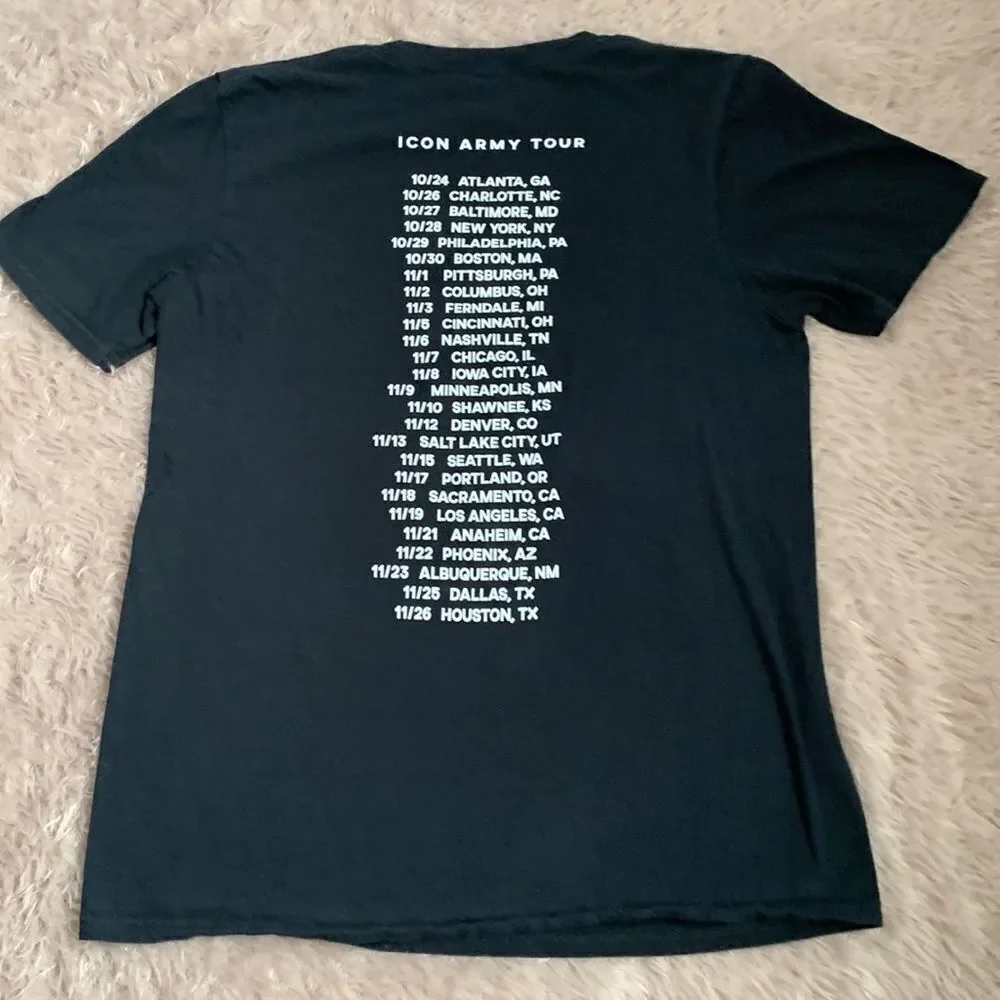 Icon For Hire “Army Tour” Graphic Concert T-shirt S Black